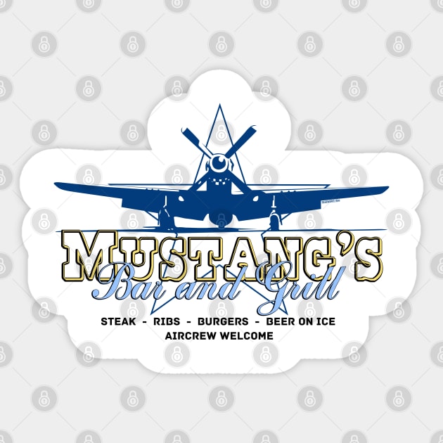 Mustangs Bar and Grill Sticker by Siegeworks